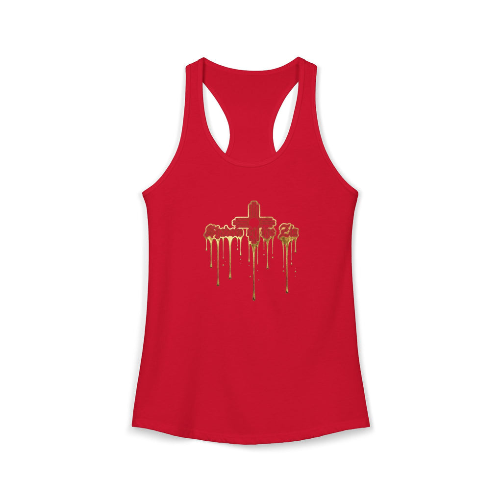 Shadow of the Zia woman Racerback Tank
