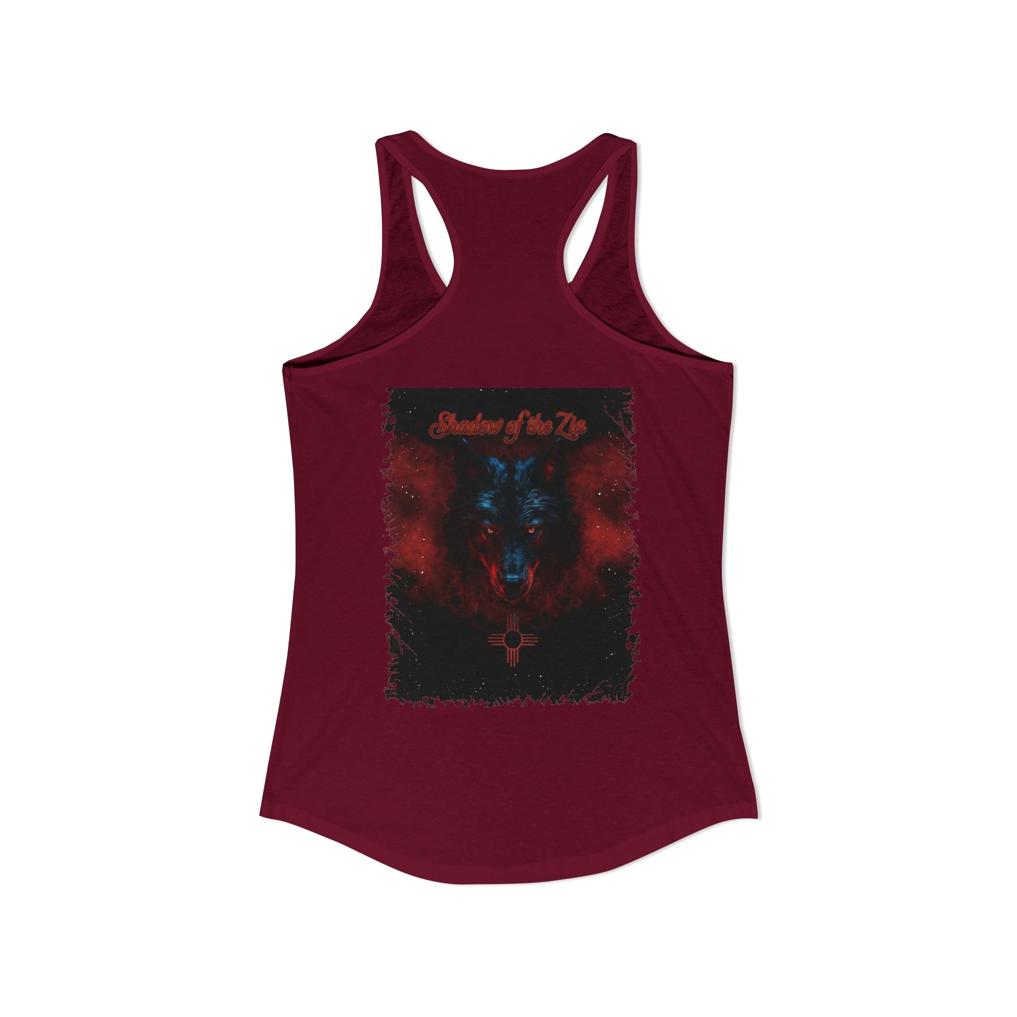 Shadow of the Zia woman Racerback Tank