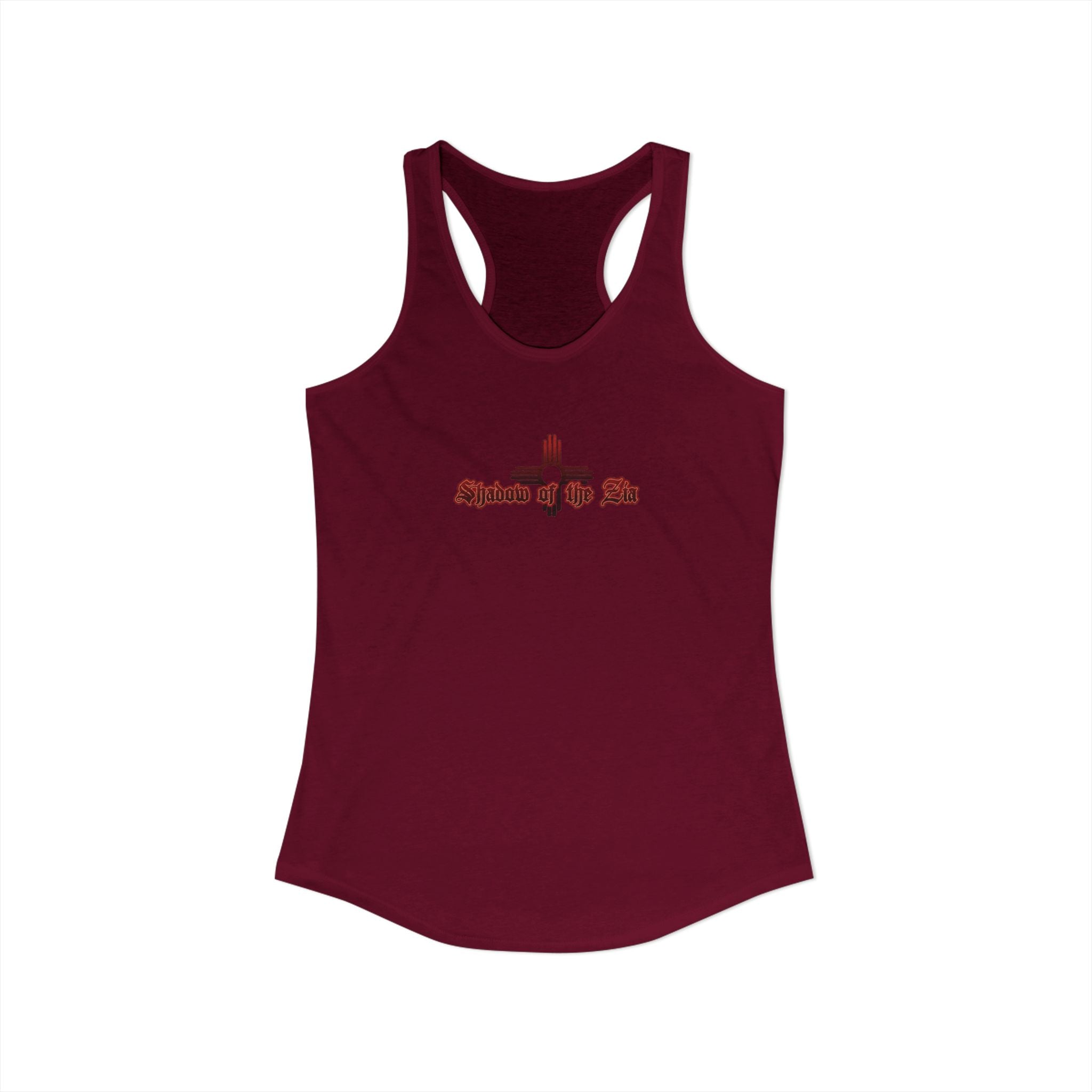 Shadow of the Zia woman Racerback Tank