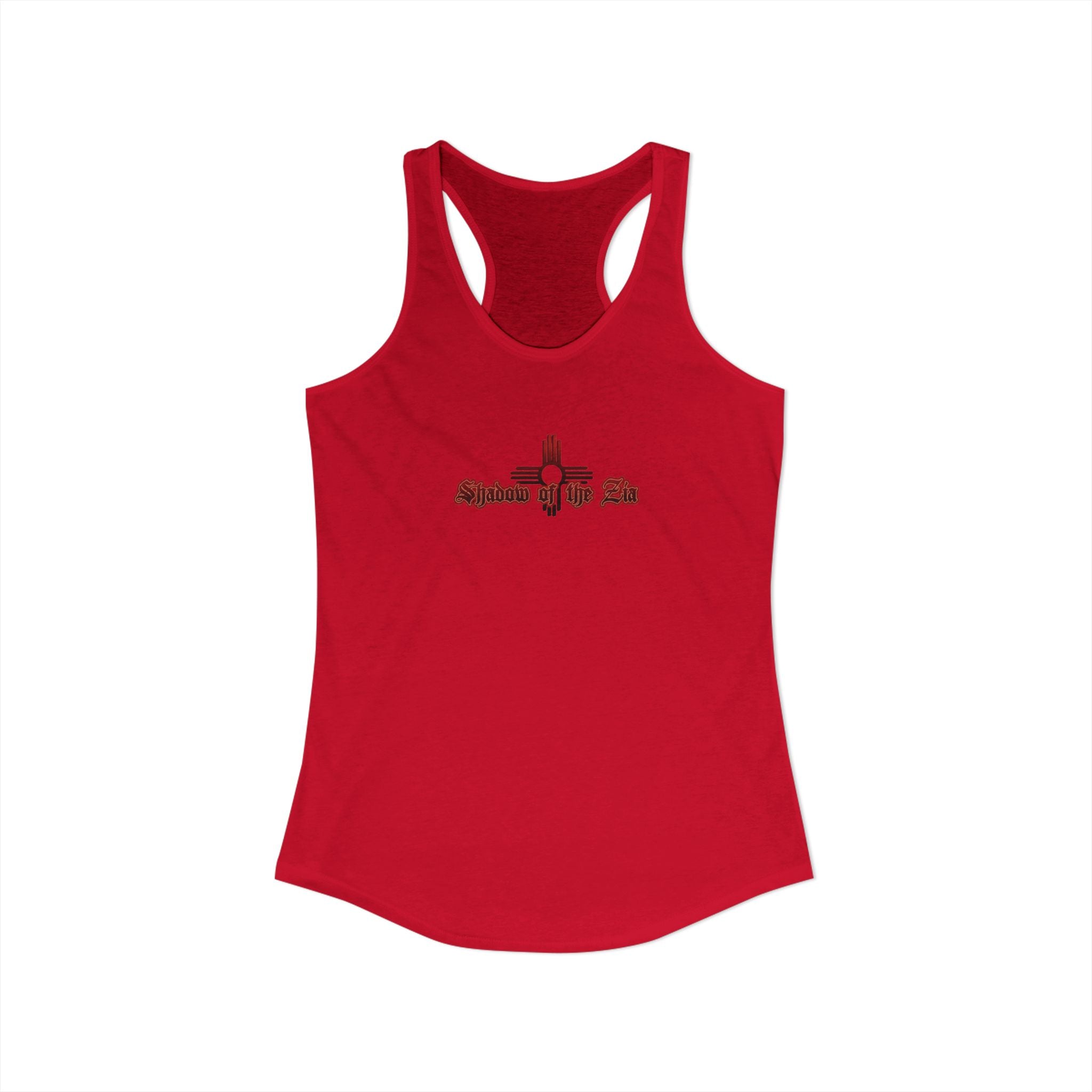 Shadow of the Zia woman Racerback Tank