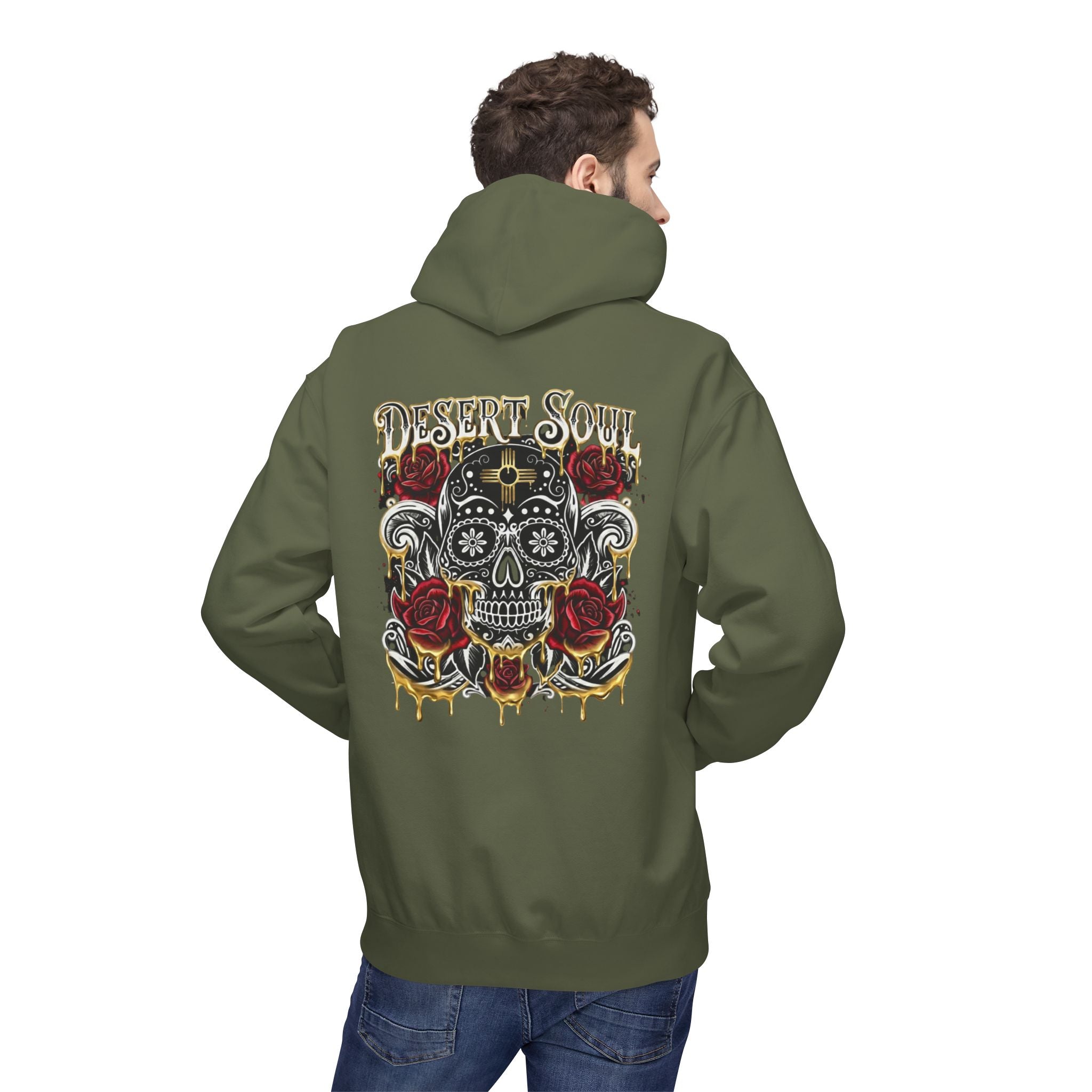 Desert Soul Gold Drip Hoodie