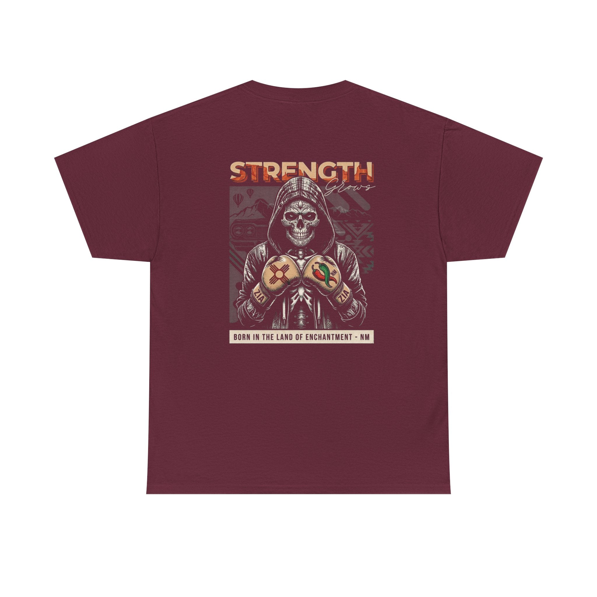 Strength Skull Motorcycle Tee