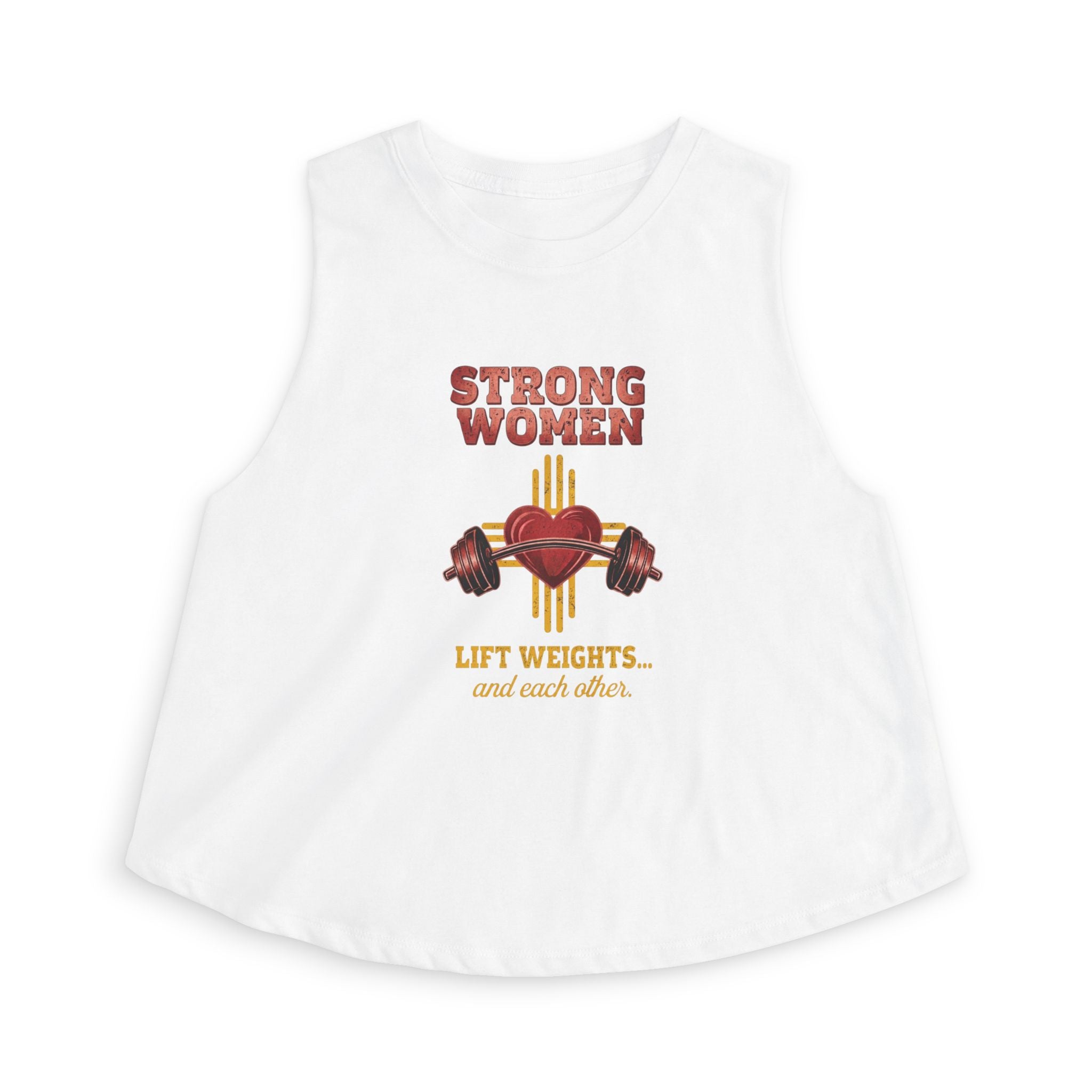 Strong Women Crop Top — "Lift Weights...and Each Other"