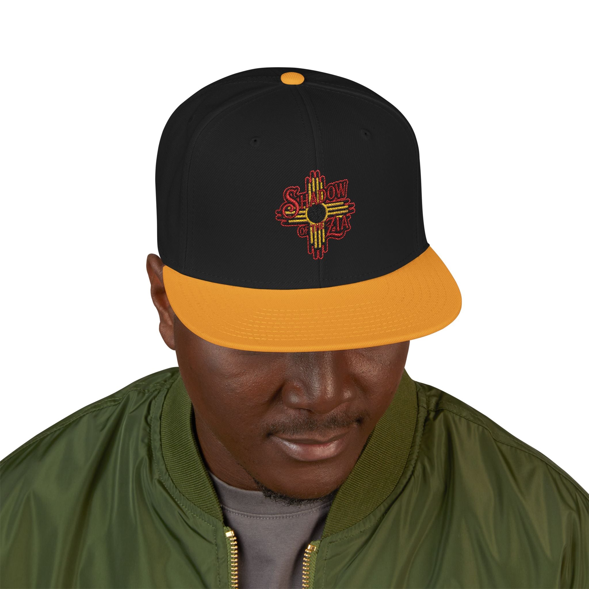 Embroidered Shadow of the Zia Snapback Hat