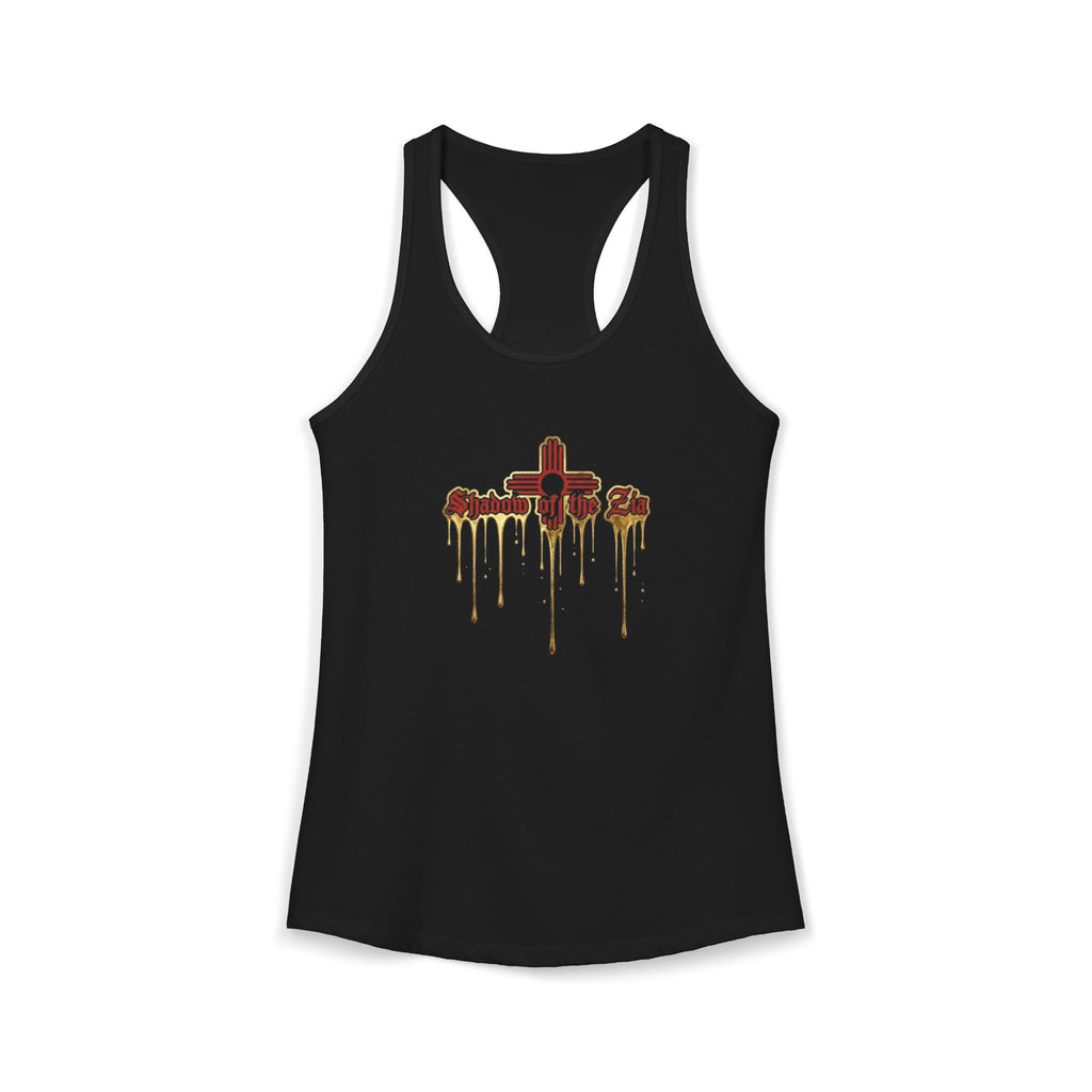 Shadow of the Zia woman Racerback Tank