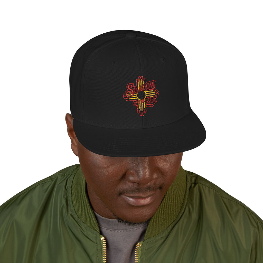 Embroidered Shadow of the Zia Snapback Hat