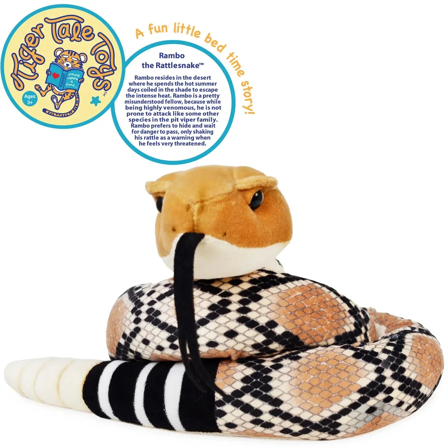 Rambo the Rattlesnake 4.5 ft Plush — Wild Western Desert Critter