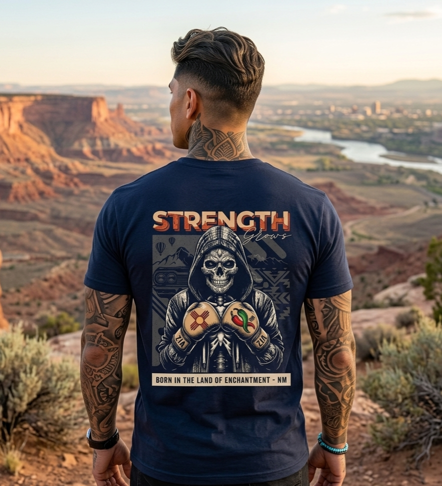 Strength Skull Motorcycle Tee